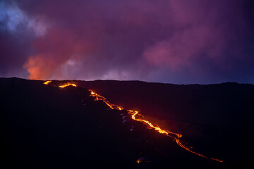 First Eruption of 2023 of Piton de la Fournaise Volcano in Reunion island