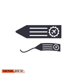 Icon vector graphic of direction board