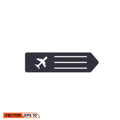 Icon vector graphic of direction board 