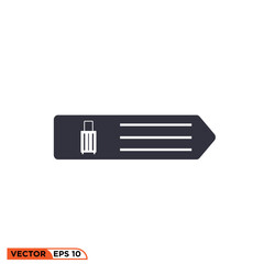 Icon vector graphic of direction board 