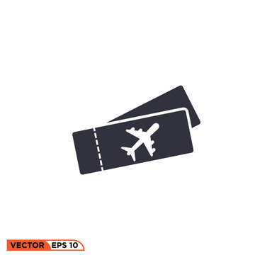 Icon vector graphic of Ticket Plane