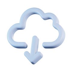 Download Cloud Data 3D Icon