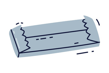 Bubble Gum Wrap or Package as Sweet Chewing Gum Vector Illustration