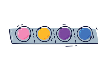 Bubble Gum Ball in Package as Sweet Chewing Gum Vector Illustration