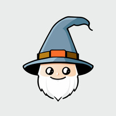 wizard head vector