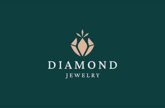 The diamond jewelry logo is a shining embodiment of exquisite craftsmanship, timeless elegance, and the utmost sophistication. - Powered by Adobe