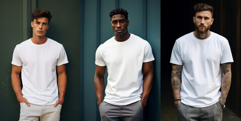 Men's t-shirt mockup templates