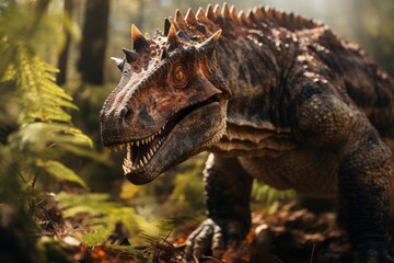 Close-Up of Kentrurosaurus, Natural light, Generative AI
