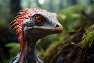 Close-Up of Leaellynasaura, Natural light, Generative AI