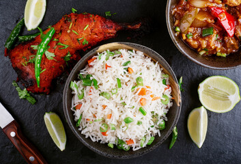 Fried rice with chicken