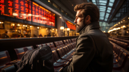 Fototapeta premium businessman at the airport