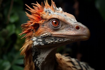 Close-Up of Oviraptor, Natural light, Generative AI