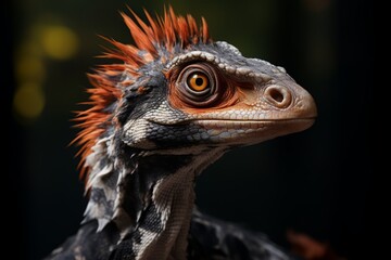 Obraz premium Close-Up of Ozraptor, Natural light, Generative AI