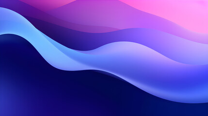 Fototapeta premium abstract purple pink gradient wave background, generative ai