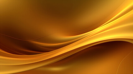 Obraz premium abstract background with golden waves on dark, generative ai