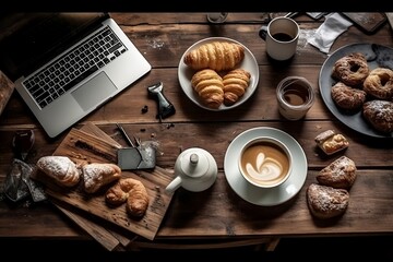 coffee and sweets. 