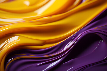 Fototapeta premium Thick and dense liquid, transparent drops are an excellent background and substrate. With Generative AI technology