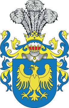 Coat of arms. Polish noble emblem. Vector illustration.