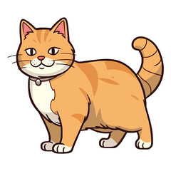 Obraz premium Whiskers and Wonders: Charming Burmese Cat Illustration