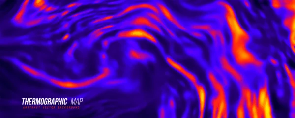 Fototapete Dunkelblau Heat map. Abstract infrared thermographic background. Vector illustration.