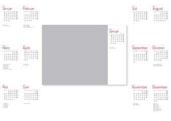 Kalendarium 2024 Kalender Deutschland Fotokalender