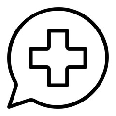 medicine line icon