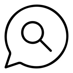 loupe line icon