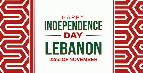 Happy Independence Day of Lebanon background. 22nd of november Lebanon independence day wallpaper