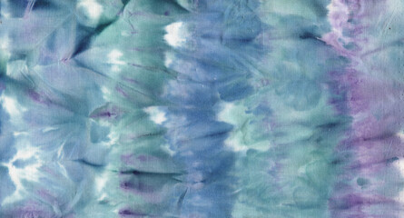 Batik.Textile shibori print. Indigo blue tie-dye textile. Watercolor effect.