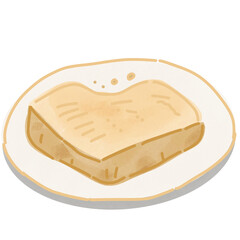 Bread in plate