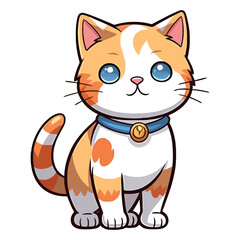 Aesthetic Elegance: 2D Illustration of a California Spangled Cat