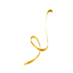 Obraz premium Gold Ribbon Illustration
