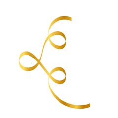 Obraz premium Gold Ribbon Illustration