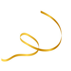 Gold Ribbon Illustration