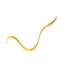 Gold Ribbon Illustration