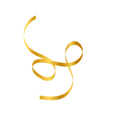 Obraz premium Gold Ribbon Illustration