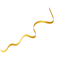 Fototapeta premium Gold Ribbon Illustration