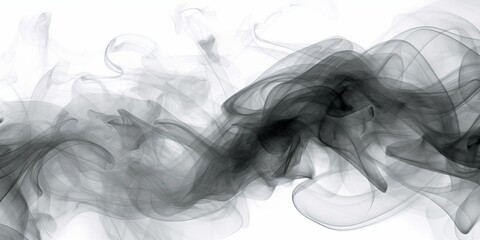 Digital background featuring multiple layers of grey and white smoke, creating a captivating and dynamic composition. Generative Ai