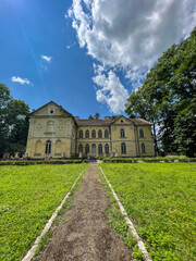 Fototapeta na wymiar Abandoned old Sheptytskih villa in the wwest part of Ukraine