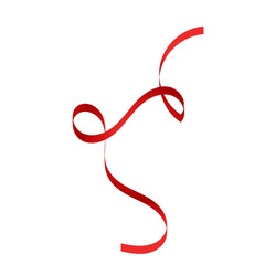 Obraz premium Red Ribbon Illustration