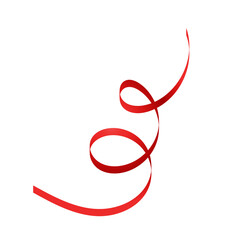 Obraz premium Red Ribbon Illustration