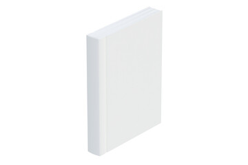 Mockup of a blank hardcover book on isolated background