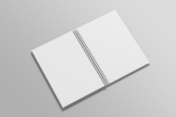 Spiral Notebook Blank Mockup