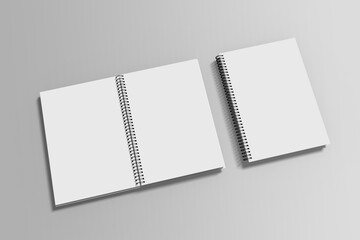 Spiral Notebook Blank Mockup