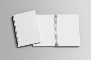 Spiral Notebook Blank Mockup