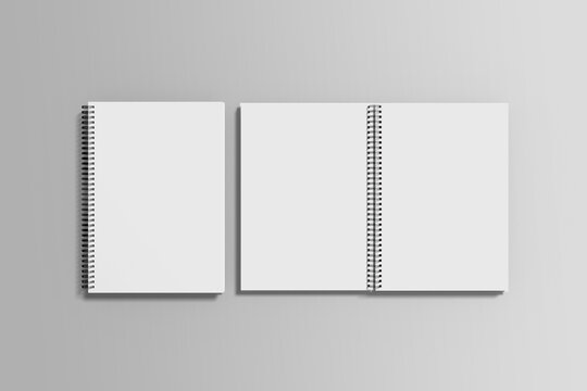 Spiral Notebook Blank Mockup