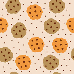 seamless pattern with cookies