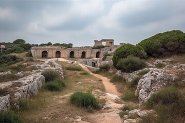 Fototapeta na wymiar photo of the ruins of ancient fort