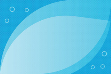 Abstract blue water droplets background with copy space, vector illustration.