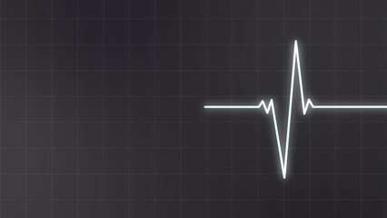 Heart Rate Monitor ECG Loop Animation